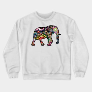 Decorative ornamental colourful elephant Crewneck Sweatshirt
